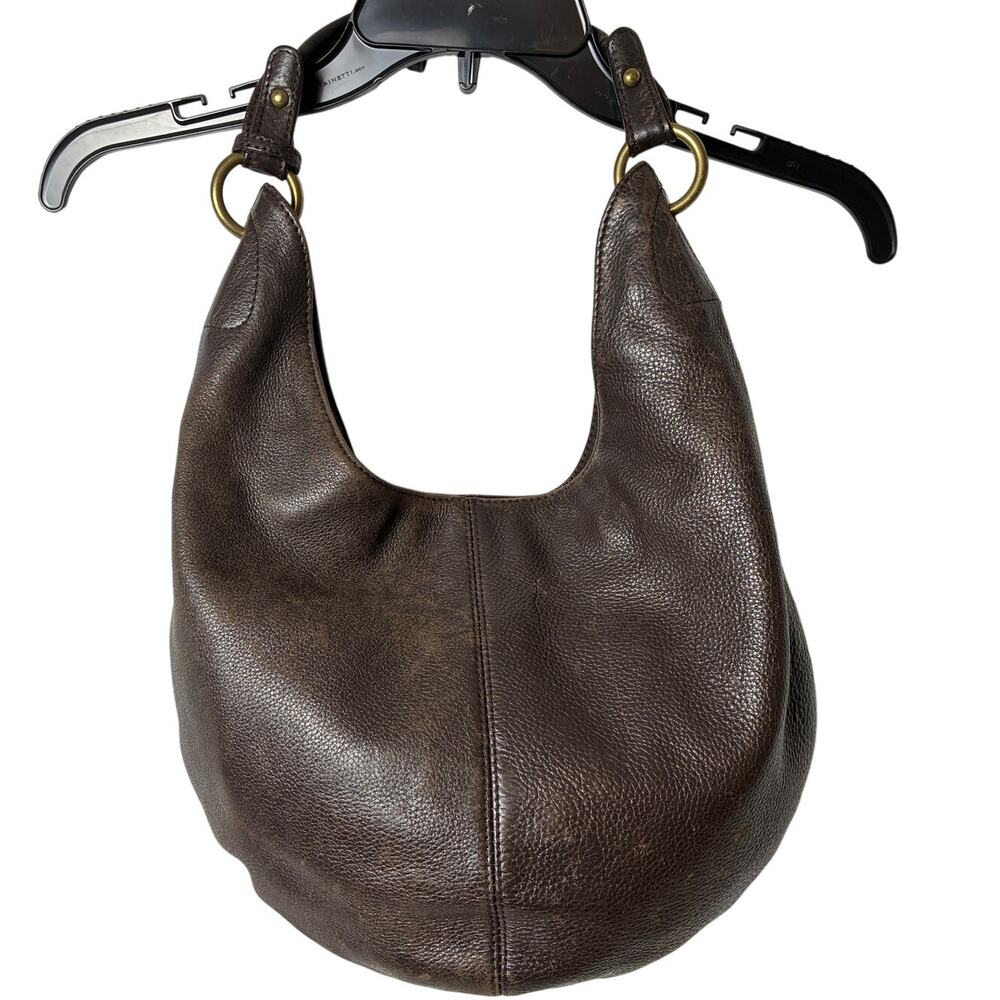 HOBO International Hobo Bag Purse Brown Pebbled Leather Slouchy Boho Shoulder